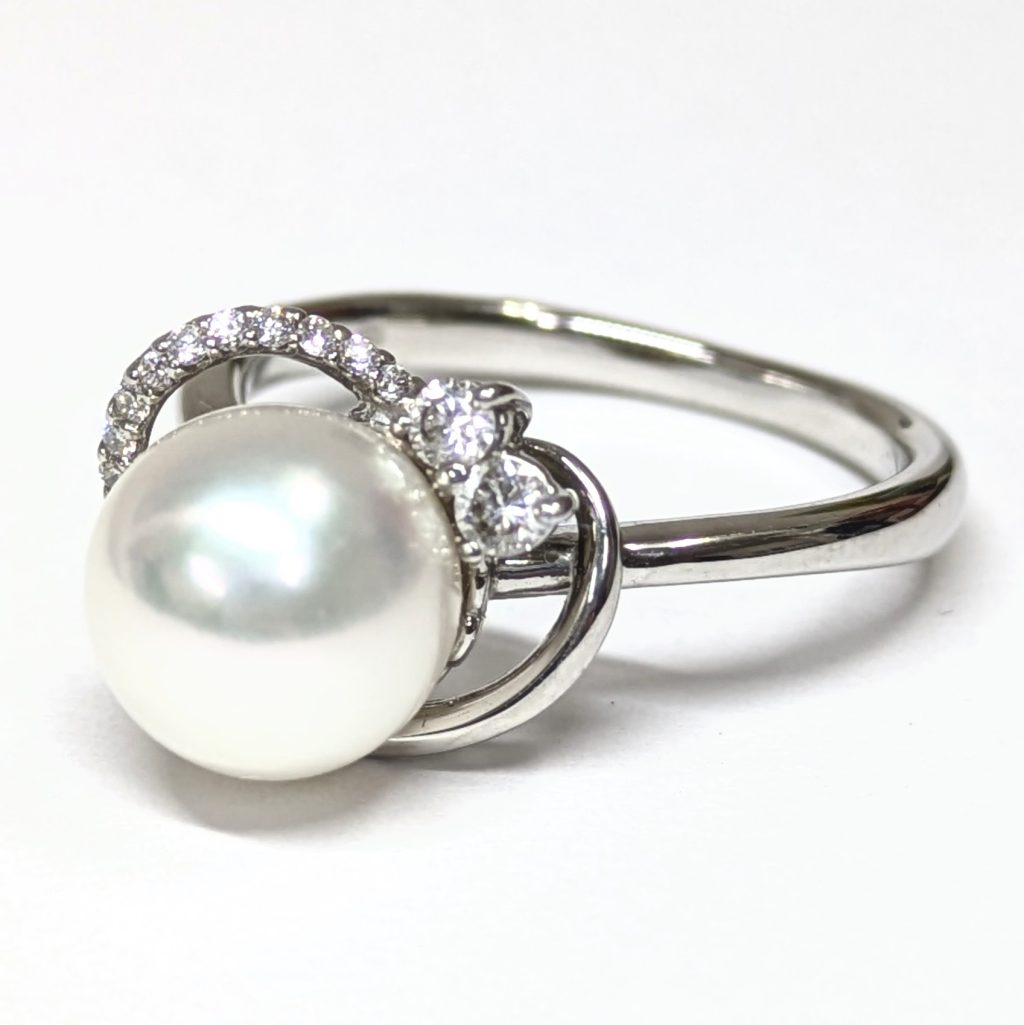 Pt900 プラチナ リング 指輪 パール