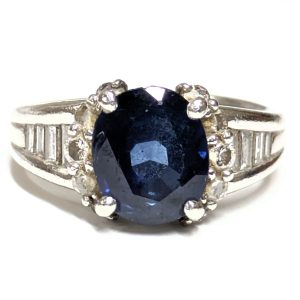 Pt900 プラチナ リング 指輪 サファイア