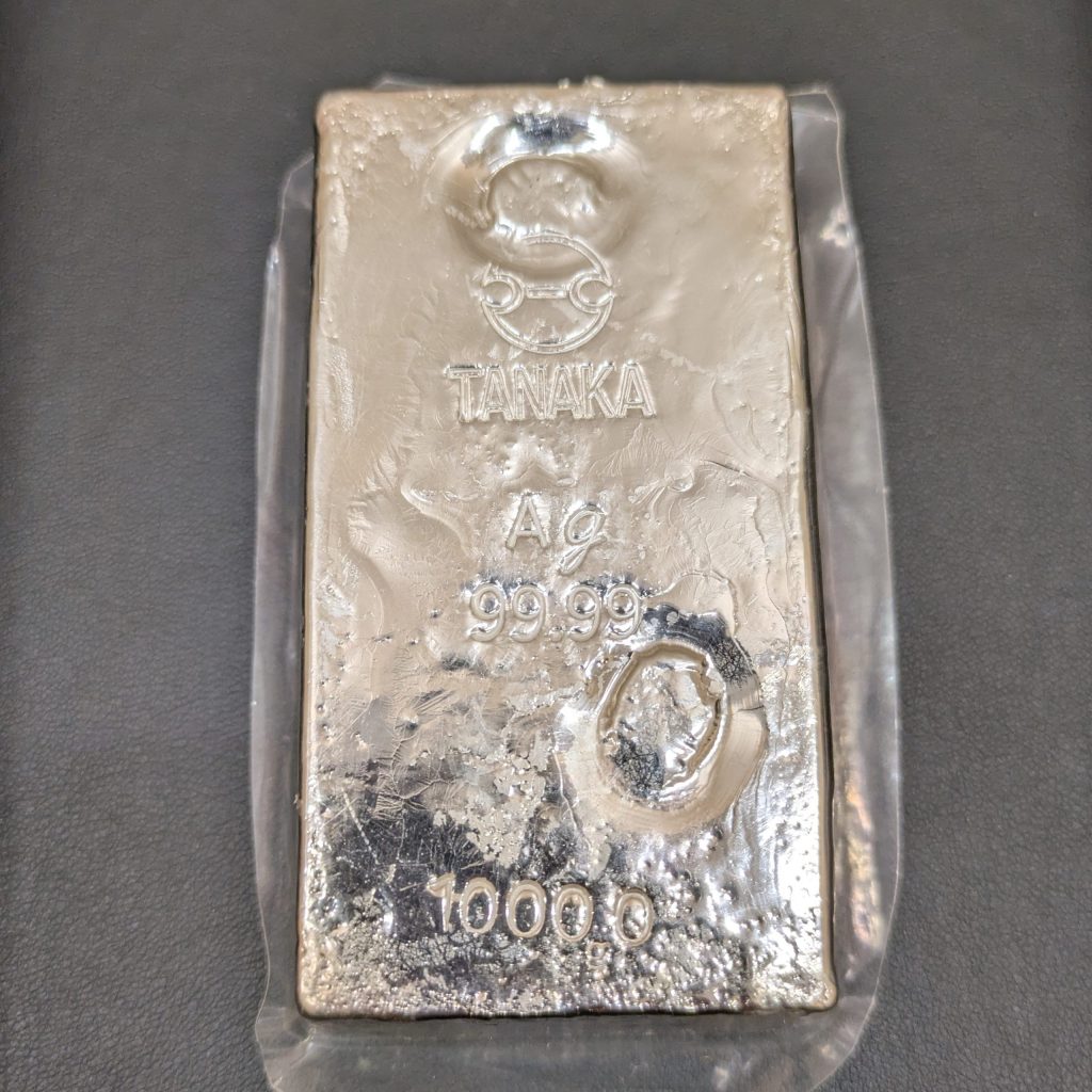 TANAKA(田中貴金属) 刻印入り 純銀インゴット