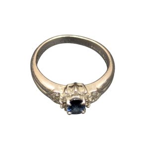 Pt850 サファイアダイヤリング