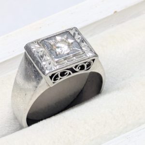 プラチナ　リング　ダイヤ