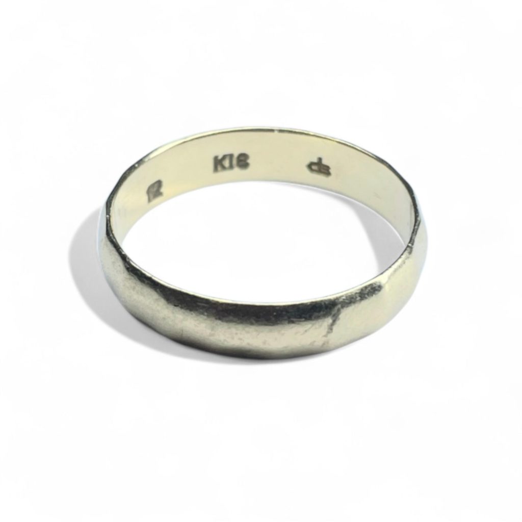 【K18 18金】 甲丸リング