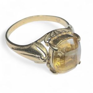 【K18 18金 】シトリンリング