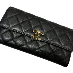 CHANEL シャネル マトラッセ キャビアスキン 長財布　札幌市 東区 元町