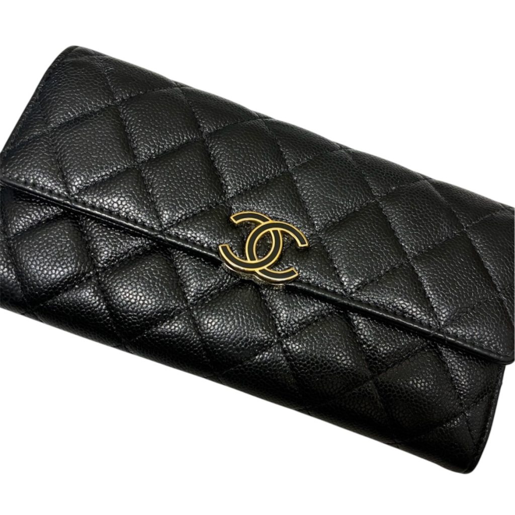 CHANEL シャネル マトラッセ キャビアスキン 長財布　札幌市 東区 元町