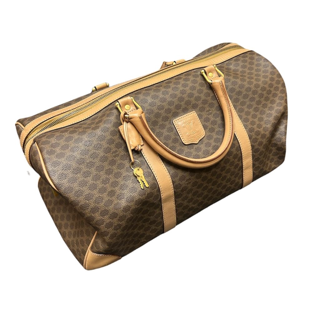 セリーヌ（CELINE）マカダムモノグラム ボストンバッグ