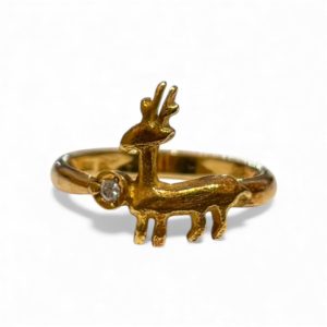 K18 リング 石あり 18金 アクセサリー