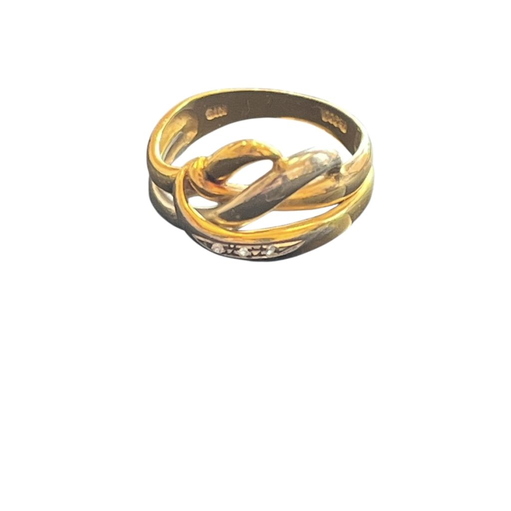 K18(18金)　メレダイヤ　リング