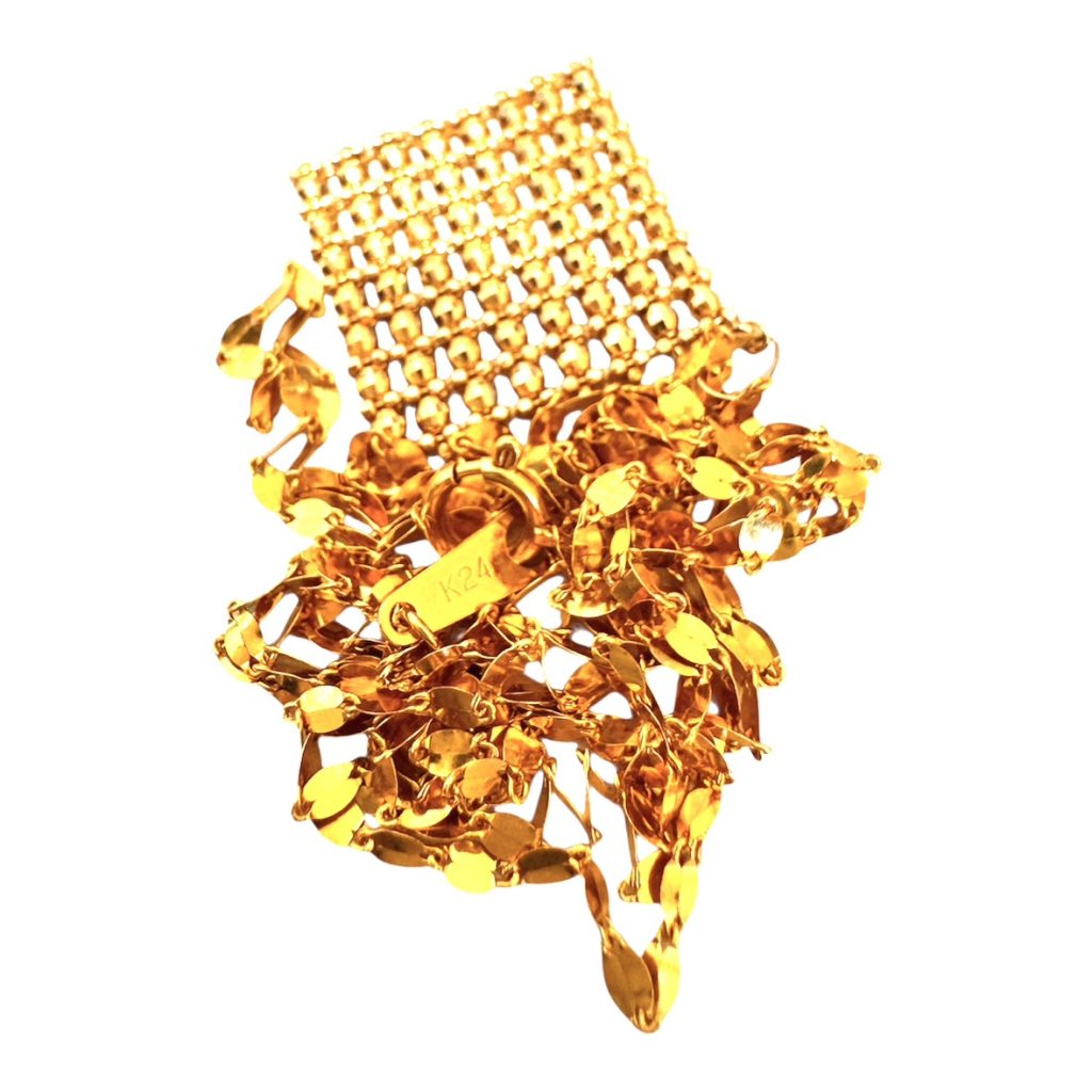 K24/K18 混合ネックレス(TOPK24/ネックレス部分K18) 白石区菊水