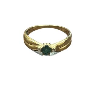 K18(18金)　石付　リング