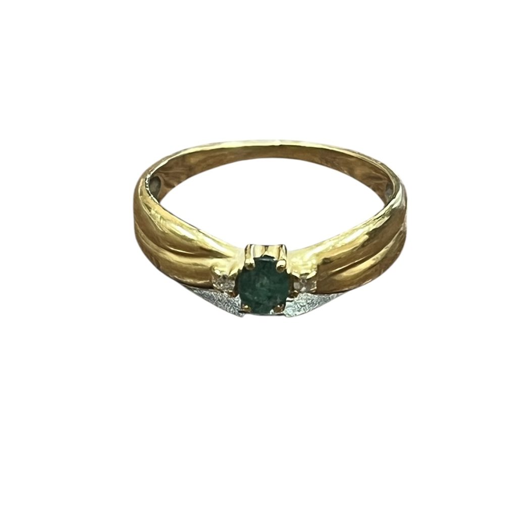 K18(18金)　石付　リング