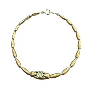 K18 18金 ブレスレット メレダイヤ