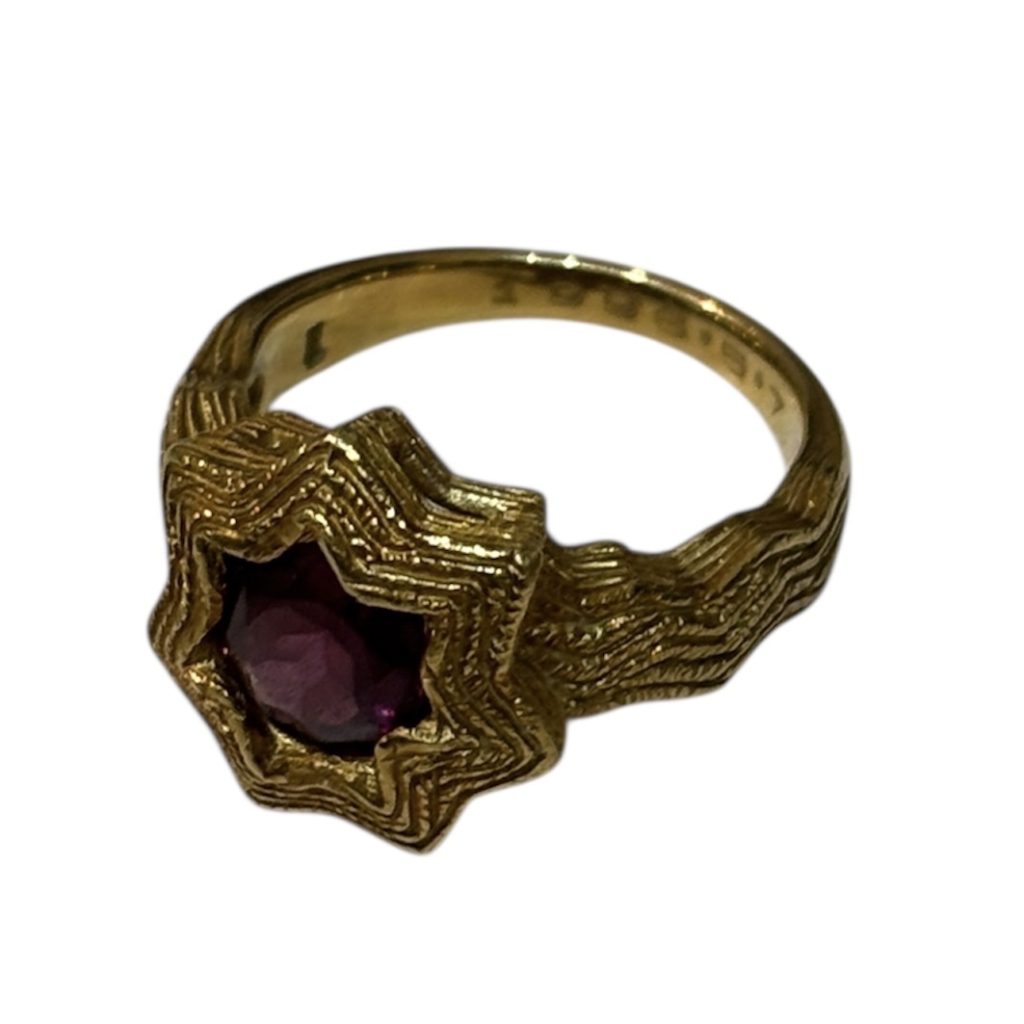 K18 リング ガーネット 石あり18金 アクセサリー