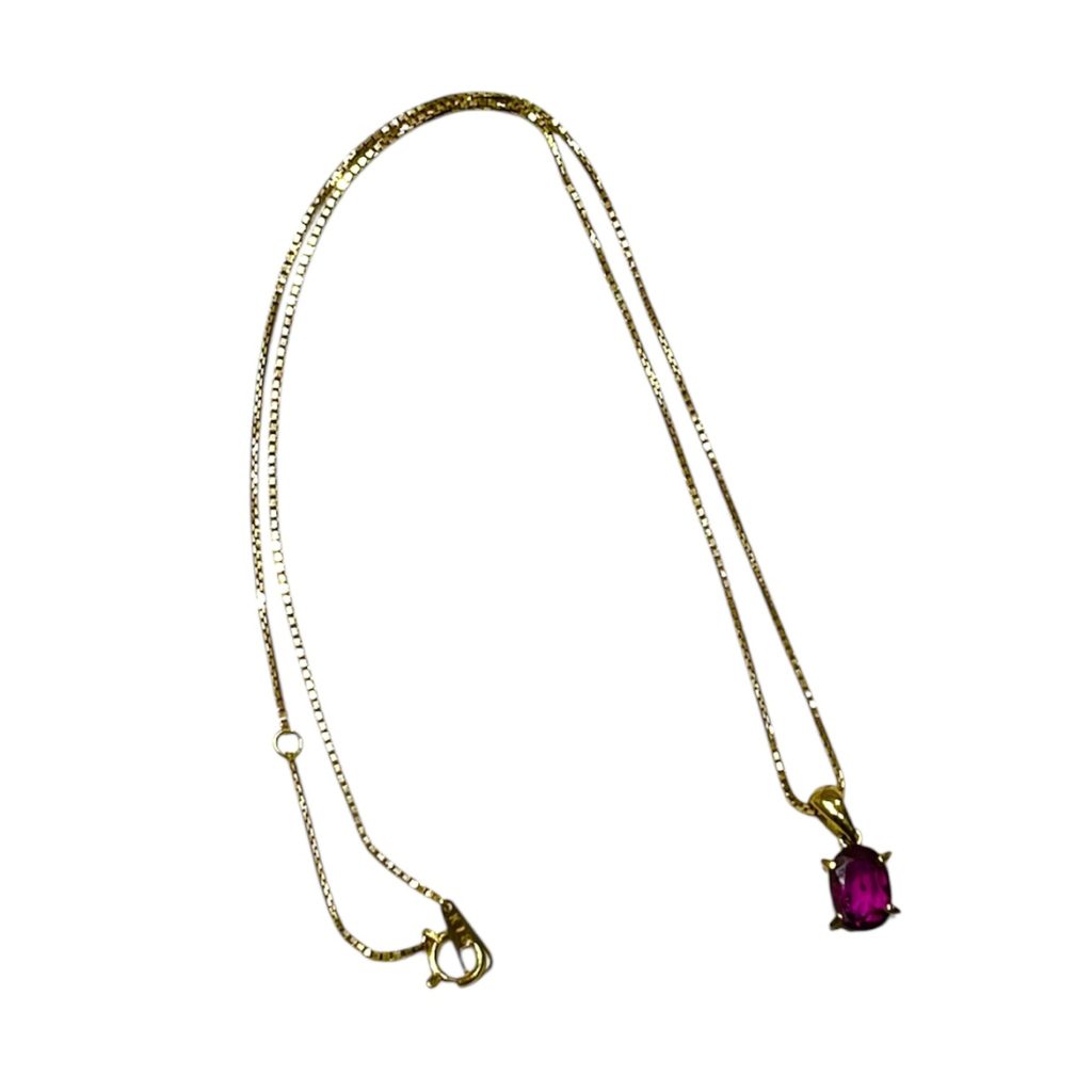 K18 18金 ネックレス ルビー