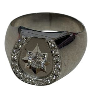 Pm900 リング メレダイヤ付き 石あり アクセサリー