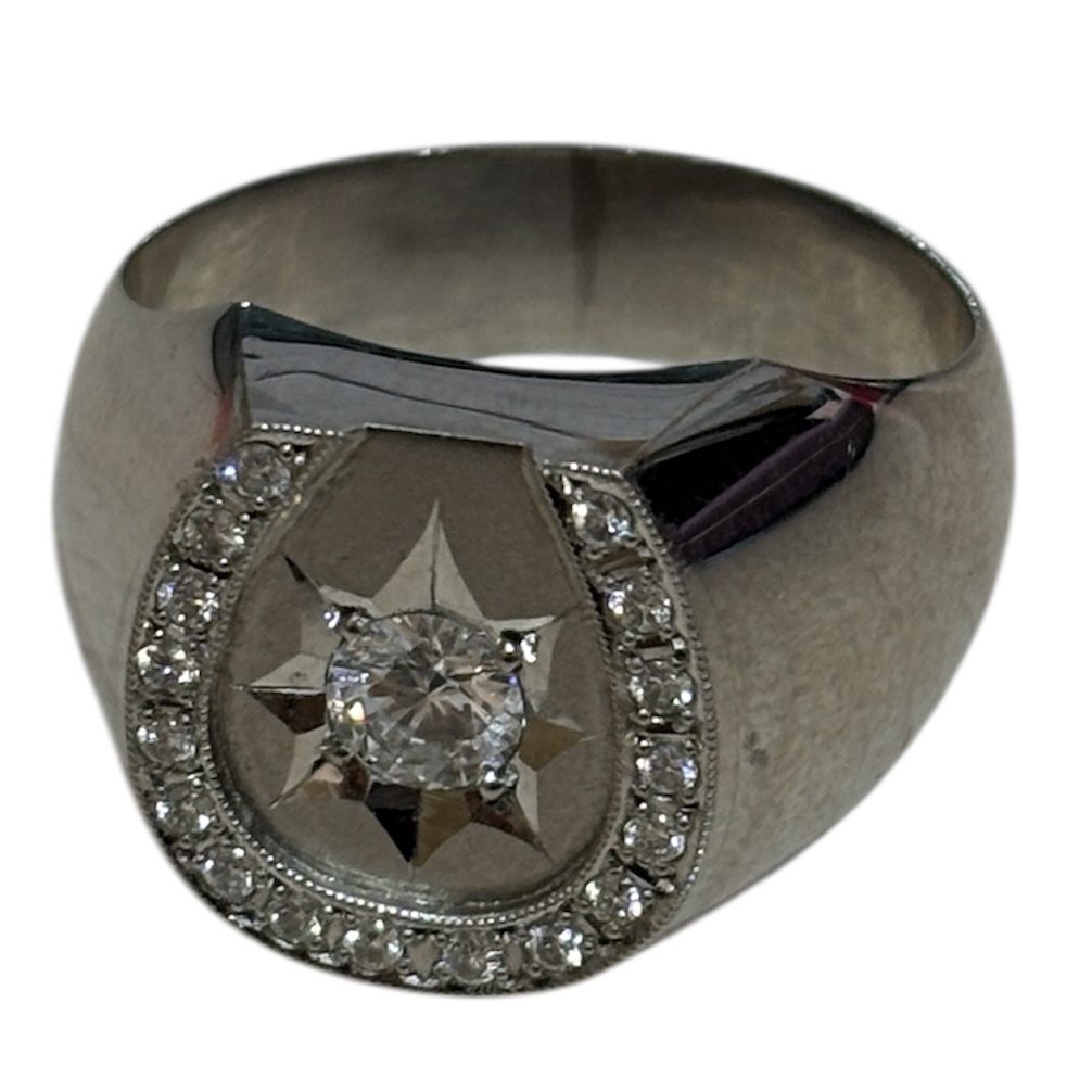 Pm900 リング メレダイヤ付き 石あり アクセサリー