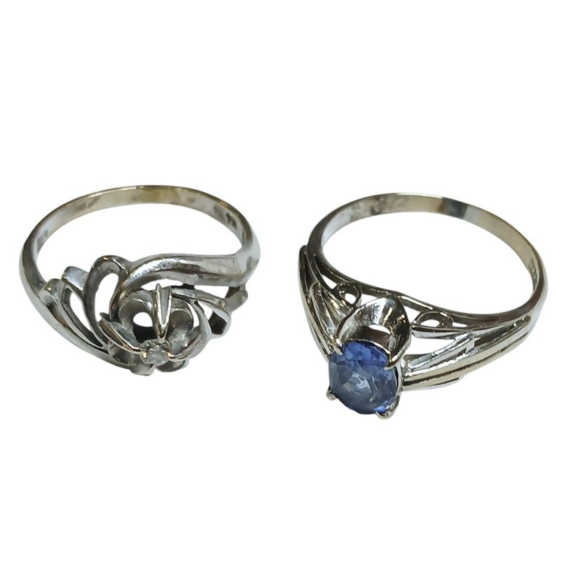 【Pt900(プラチナ900)　リング　まとめ/サファイア・ダイヤ・貴金属・アクセサリー・メンズ・レディース】