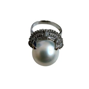 Pt900 プラチナ900 リング パール　天童市