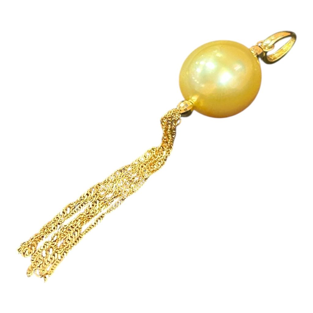 K18 パール付きリング