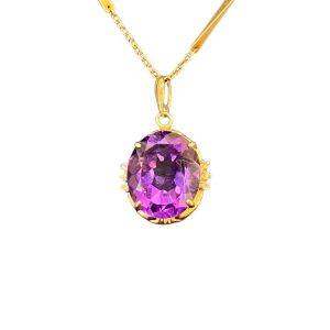 アメジスト ネックレス K18 18金 750