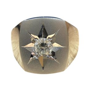 Pt900 プラチナ900 ダイヤモンド0.3ct 印台リング 指輪 山形市