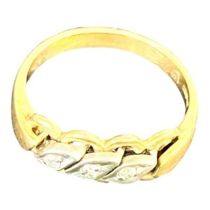 K18・Pt900 コンビリング