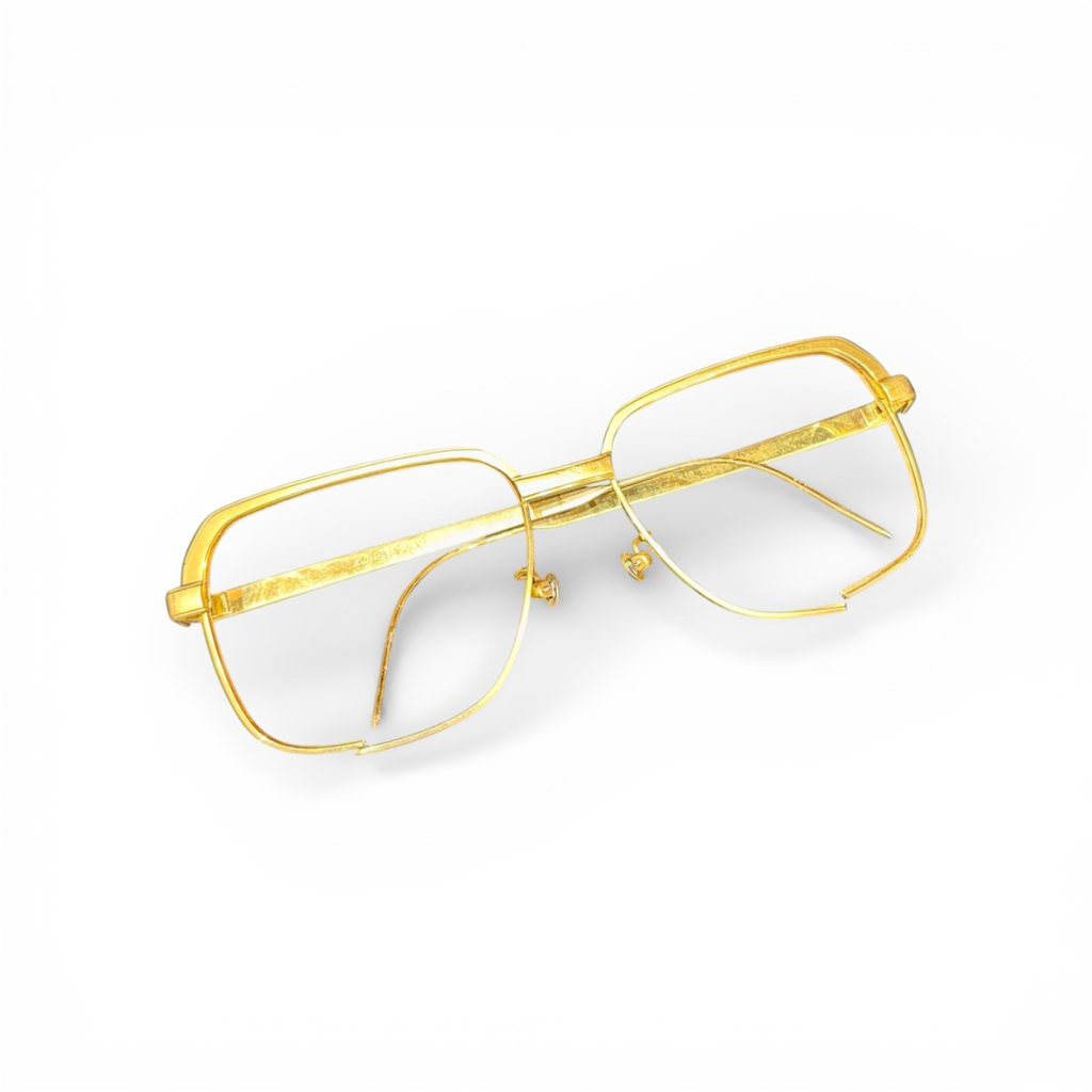 K18 金縁眼鏡 眼鏡フレーム 18金