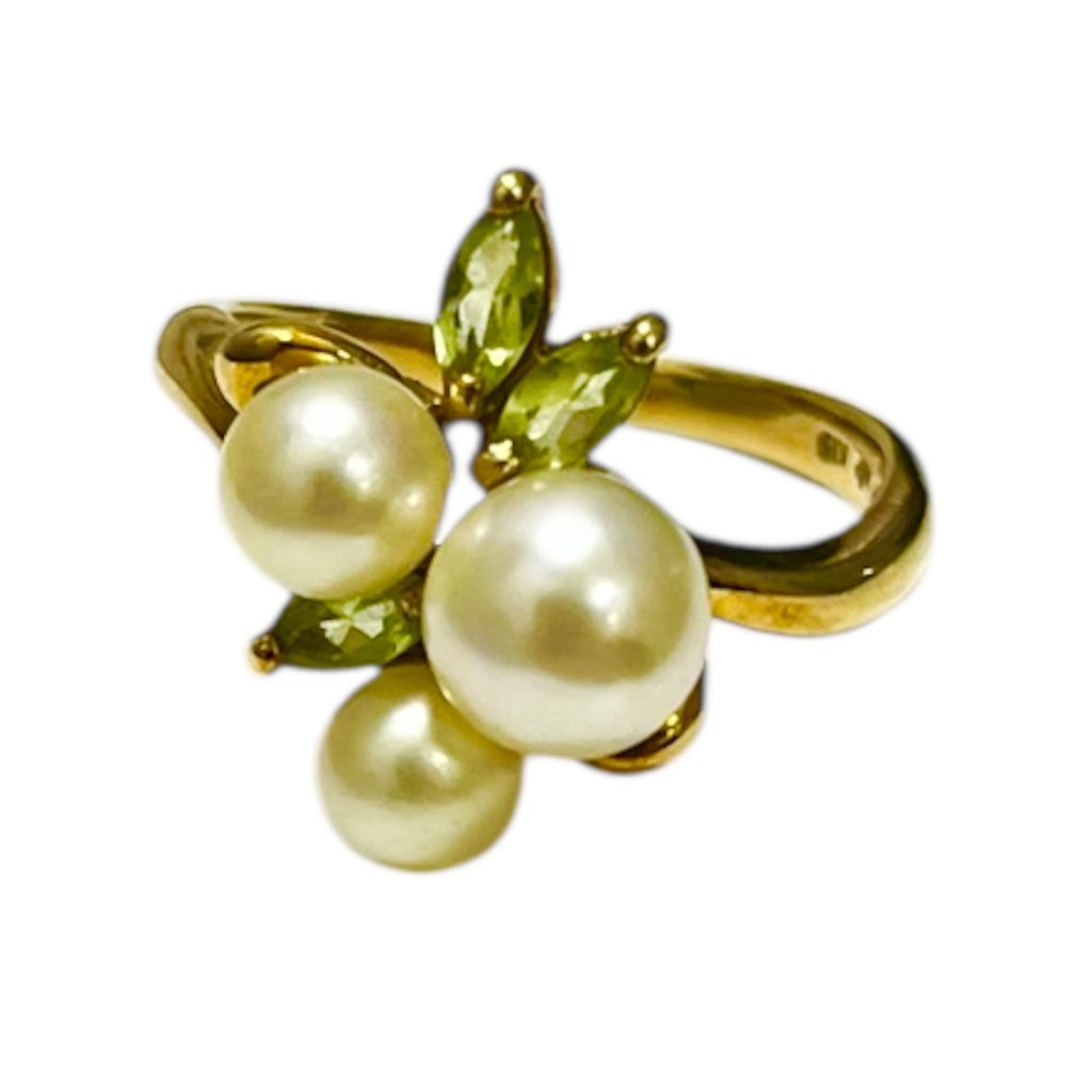 K18 18金 パール リング