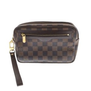 【Louis Vuitton(ルイヴィトン)　ダミエ・エべヌ マカオ/ポシェット/ハイブランド・バッグ・アクセサリーポーチ・メンズ・レディース】N61739