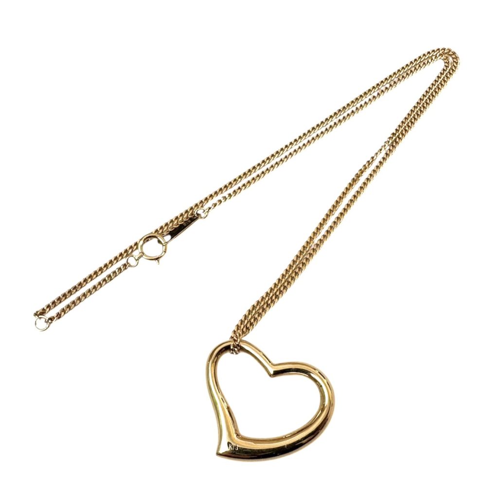 【K18 (18金)】ハート ネックレス