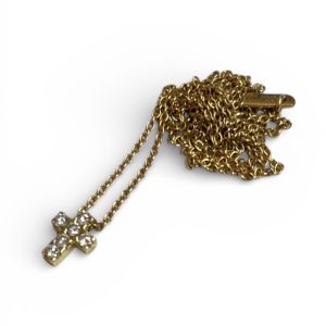 K18 18金 金 ゴールド メレダイヤ ネックレス アクセサリー ジュエリー 貴金属