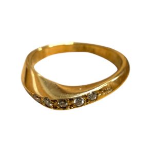 K18 18金 リング メレダイヤ 山形市