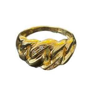 K18 18金 メレダイヤ リング