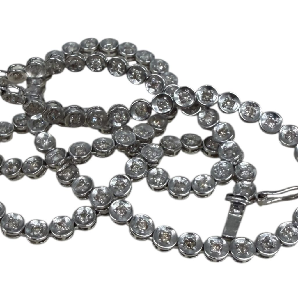 【函館市 ダイヤモンド買取実績】Pt850 メレダイヤ1.75ctネックレスを丁寧に査定しました