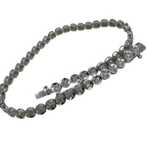 【函館市 プラチナブレスレット買取】Pt900 メレダイヤ0.75ctブレスレットを高価査定