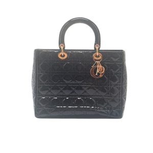 Christian Dior クリスチャンディオール  カナージュ　パテントレザー