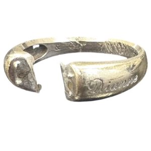 K18WG ( 18金ホワイトゴールド ) 石の取れた リング