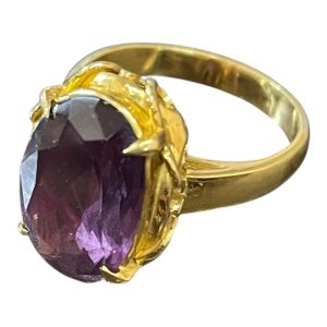 K18 18金 アメジスト リング アクセサリー 買取