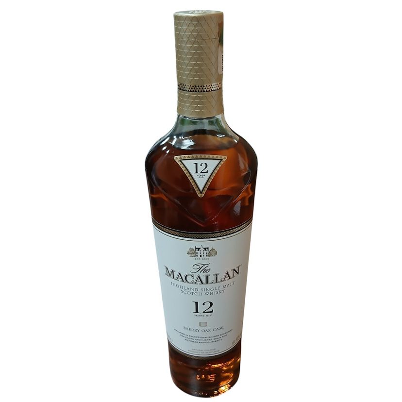 【ザ・マッカラン　シェリーオーク12年/40度・700ml・箱なし】