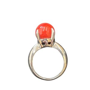 Pt900 赤珊瑚 リング