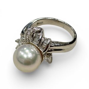 Pt900 プラチナ900 パール リング