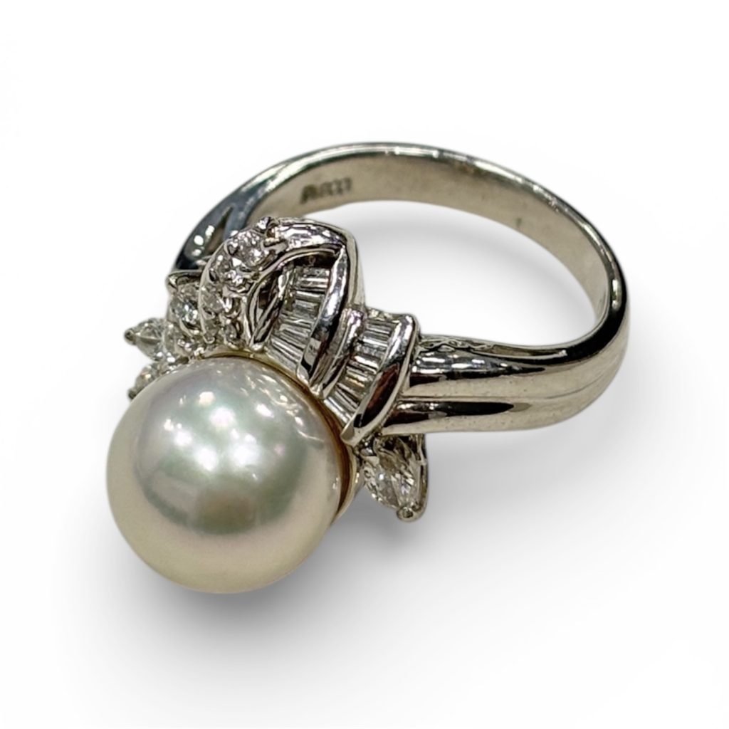 Pt900 プラチナ900 パール リング