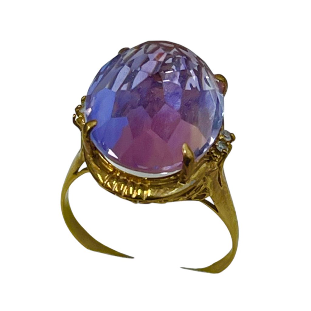 K18　(18金・750)　アメジスト　リング