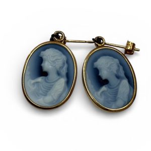 【K18 ピアス カメオ】弘前市