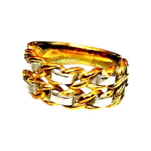 K18 Pt900 コンビリング