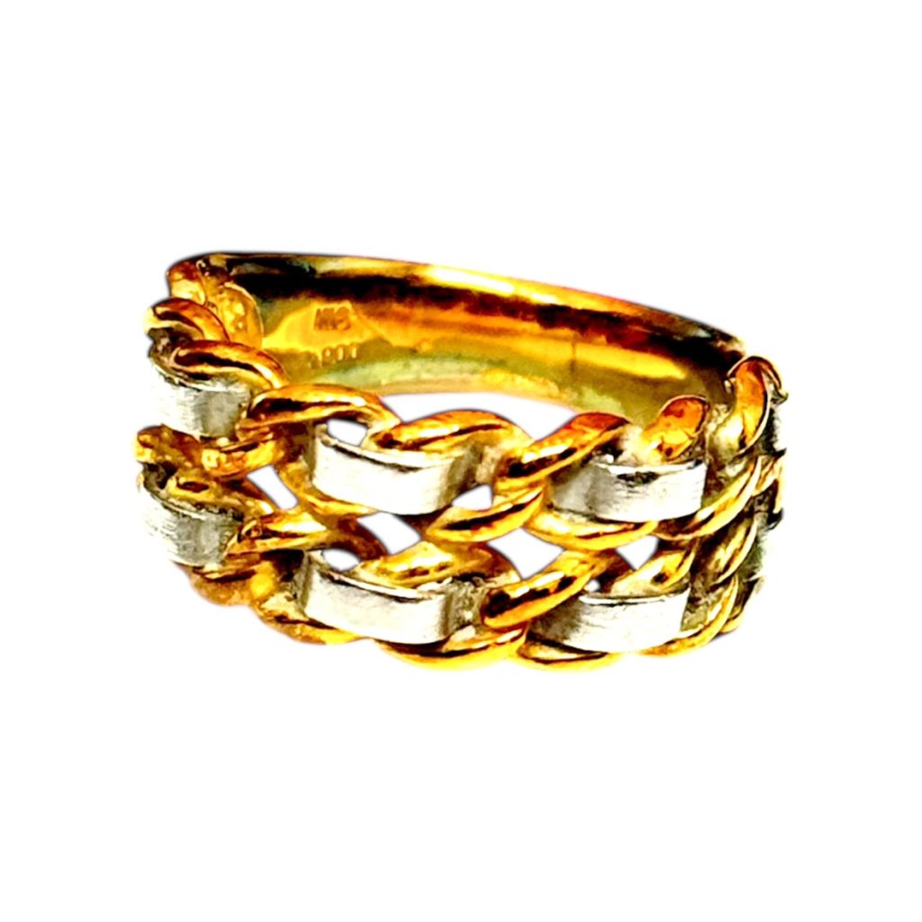 K18 Pt900 コンビリング