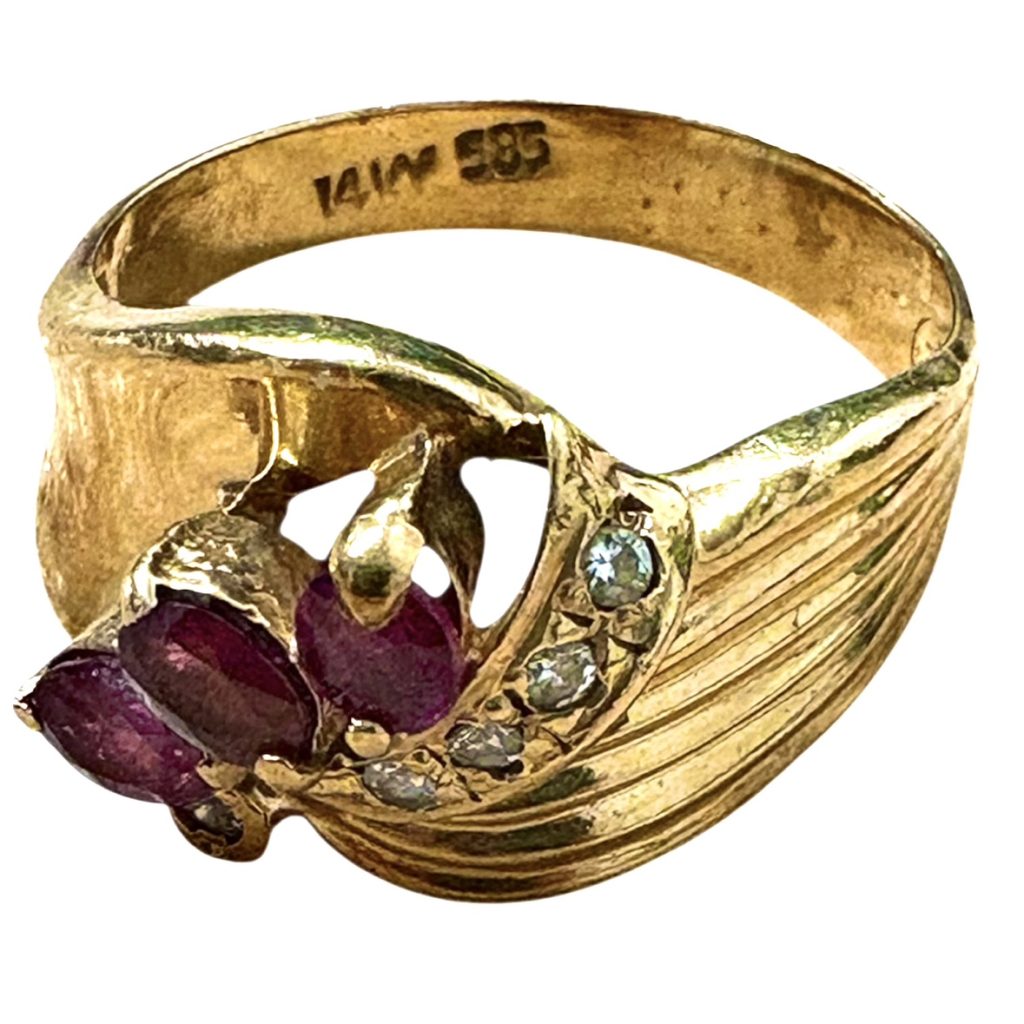 K14 ルビー リング