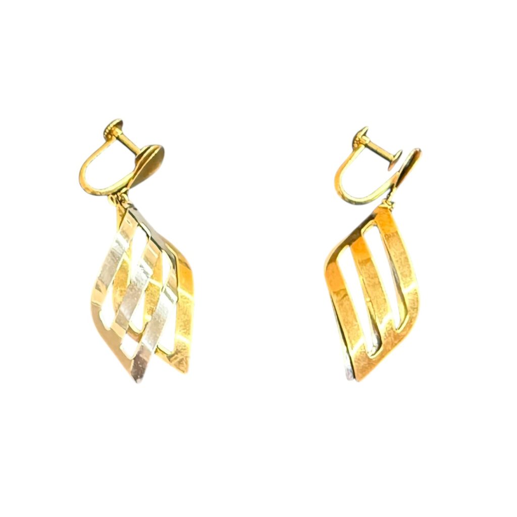 K18／PT900 イヤリング アクセサリー