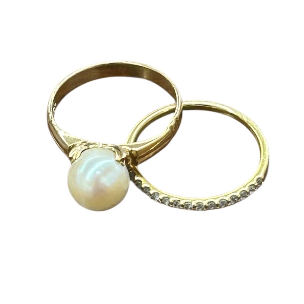 K18 リング　2点セット