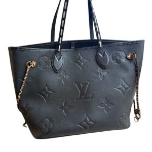 ルイヴィトン ネヴァーフルMM モノグラム アンプラント ブラック レオパード M45856